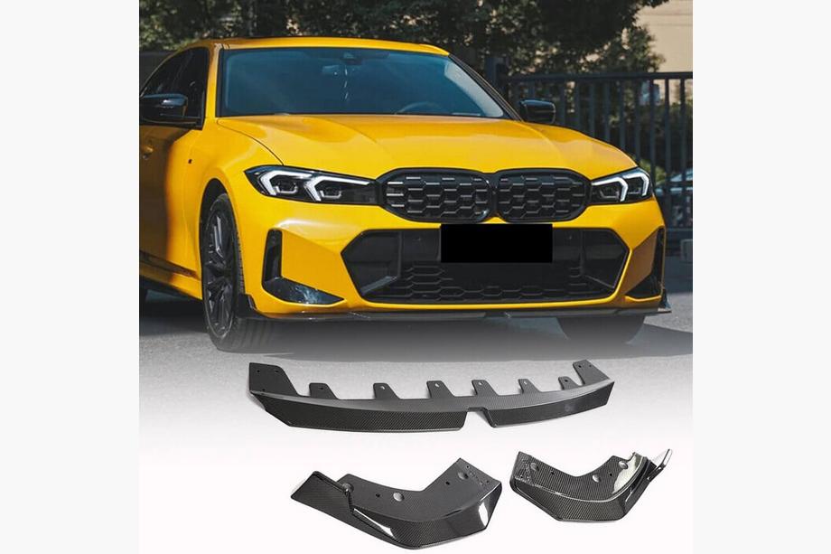 BMW 3 серия G20/G21 2018- гг. Передний Бампер Лип V3 для M-Sport 2022+ Карбон Image