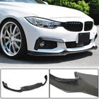 BMW 4 серия F32/F33/F36 2012-2020 гг. Накладка на передний бампер Lip V1 (для M-Sport, Карбон) фото 1