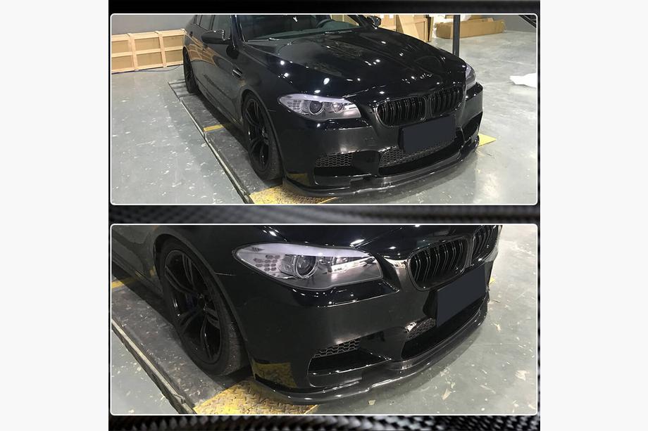 BMW 5 серия F10/F11 2010–2016 гг. Передний лип-спойлер V3 для F10 M5, Карбон Фото 4