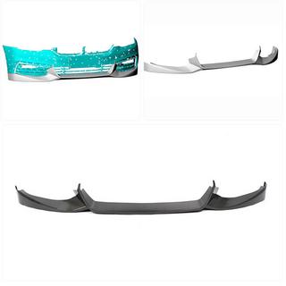 Накладка на передний бампер карбон (2017-2020 Base) фото 2