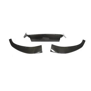 Накладка на передний бампер карбон (2017-2020 Base) фото 4