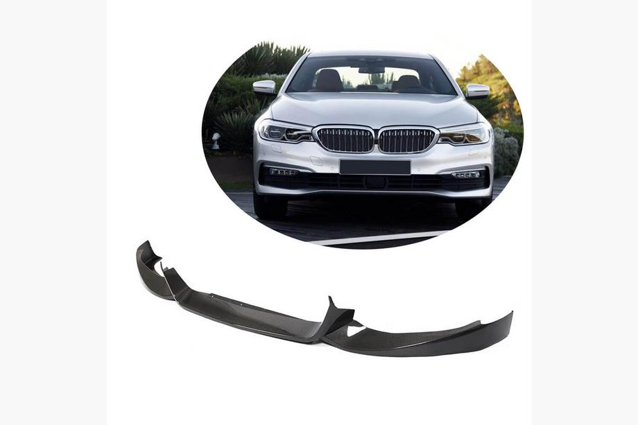 BMW 5 серия G30/G31 2017-2023 гг. Накладка на передний бампер карбон (2017-2020 Base) Image