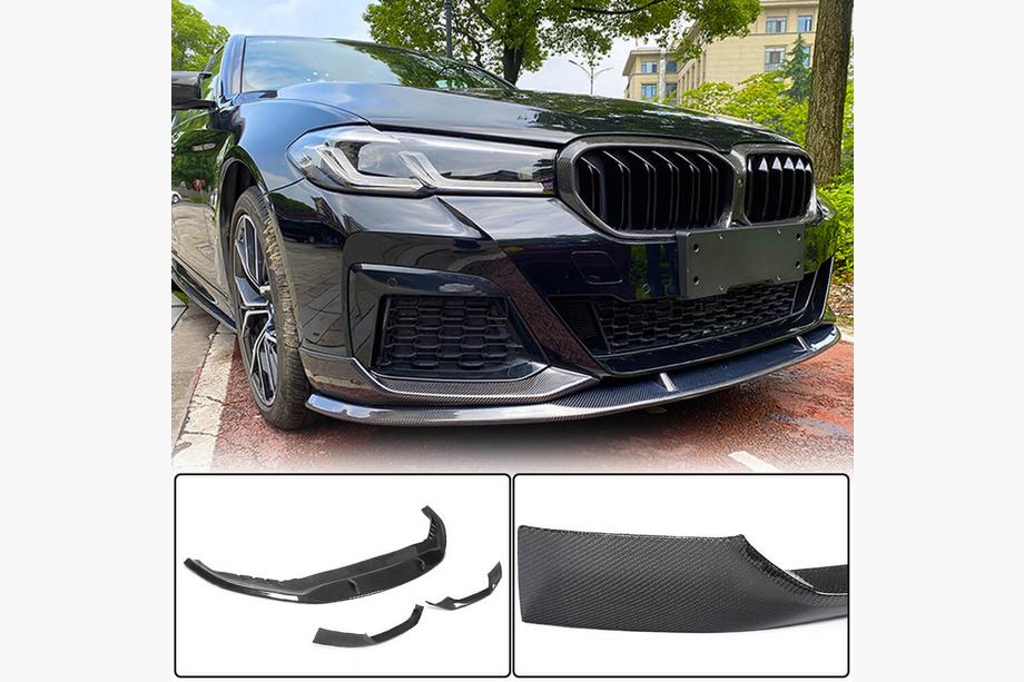 BMW 5 серия G30/G31 2017-2023 гг. Передний спойлер Lip V1 для M-Sport 2021-2024, Карбон Image