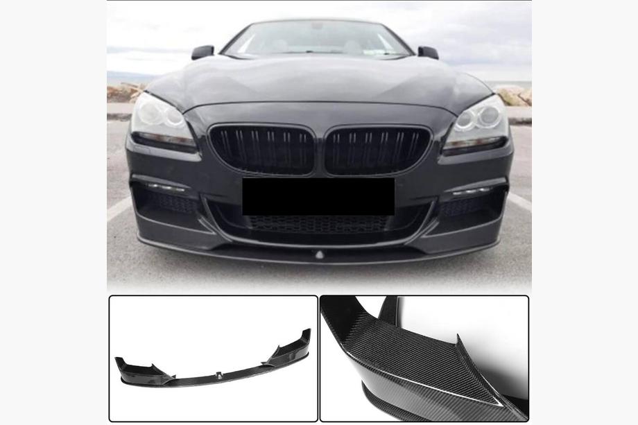 BMW 6 F12/F13/F06 2011-2018 гг. Накладка на передний бампер Lip V1 (для M-Sport, Карбон) Image