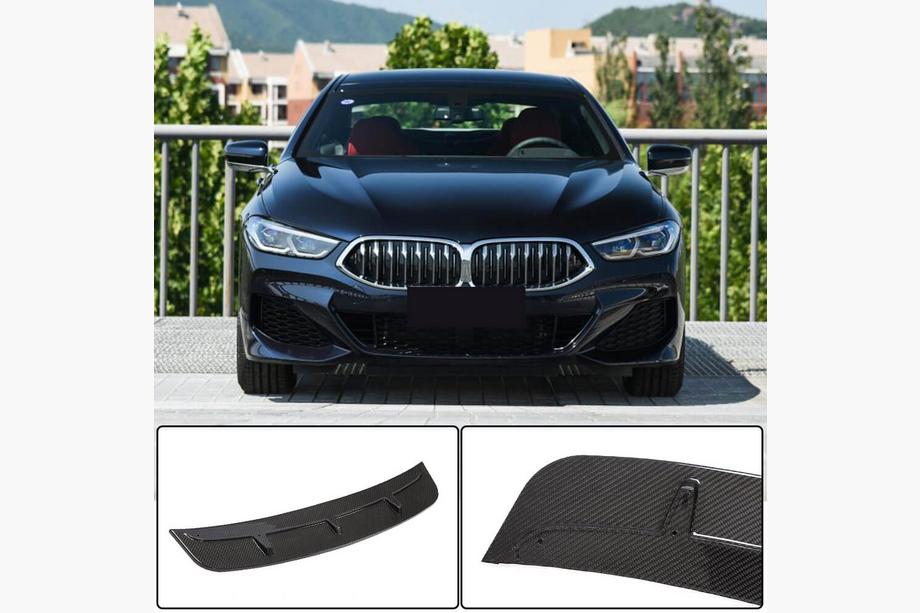 BMW 8 серия G14/G15/G16 2018- гг. Накладка на передний бампер Lip V4 (для M-Sport, Карбон) Image