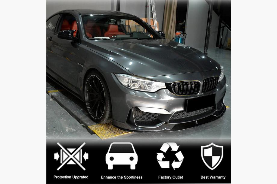 BMW 3 серия F30/F31 2012-2019 гг. Передний лип-спойлер V2 для F80 Карбон Фото 2