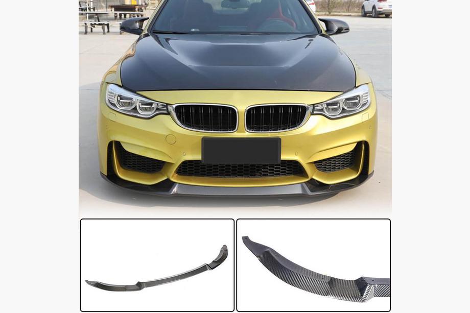 Передний бампер лип V8 для F80, карбон Image Передний бампер лип V8 для F80, карбон Image