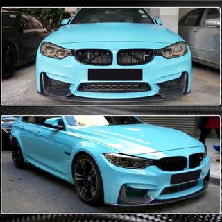 Передняя накладка на бампер Carbon V12 (для F82/F83) BMW 4 серия F32/F33/F36 2012-2020 гг. фото 4