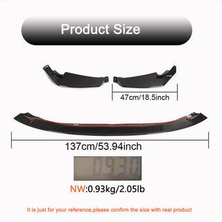 Передний бампер Лип V2 для G80, карбон фото 4