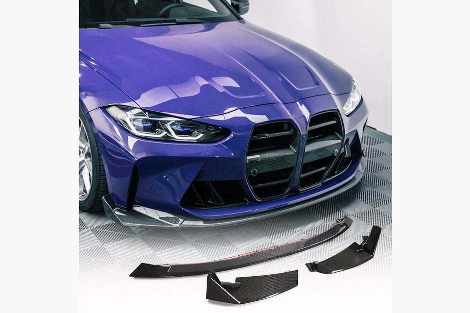 BMW 3 серия G20/G21 2018- гг. Передний бампер Лип V8 для G80, Карбон Image