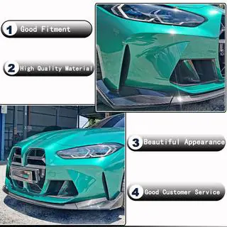 Передний Бампер Лип V6 для G82/G83 Карбон BMW 4 серия G22/23/26 2020- гг. фото 3