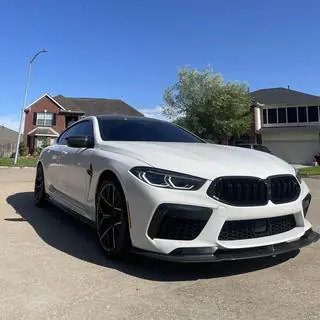 Передний Бампер Лип Спойлер (для F91/F92/F93 M8, Карбон) BMW 8 серия G14/G15/G16 2018- гг. фото 3