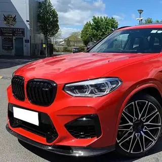 Передний бампер Лип V2 (для F97 2018-2021, Карбон) BMW X3 G01 2018- гг. фото 3