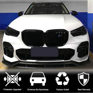 Передняя губа бампера Carbon V2 (2019-2022 M-Sport) BMW X5 G05 2019- гг. фото 3