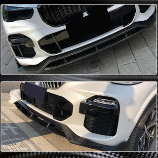 Передняя губа бампера Carbon V2 (2019-2022 M-Sport) BMW X5 G05 2019- гг. фото 4
