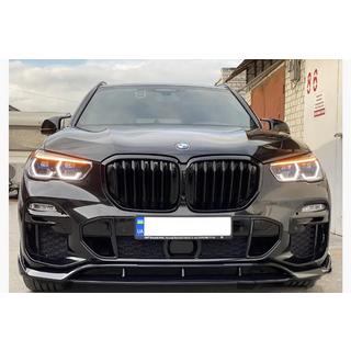 BMW X5 G05 Передняя Lip накладка Paradigm V-3 (2018-2022, черный глянец)