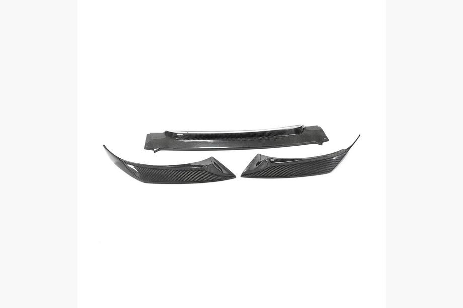 BMW X6 F16 2014-2019 гг. Накладка на передний бампер Lip V1 (для Base, Карбон) Фото 6