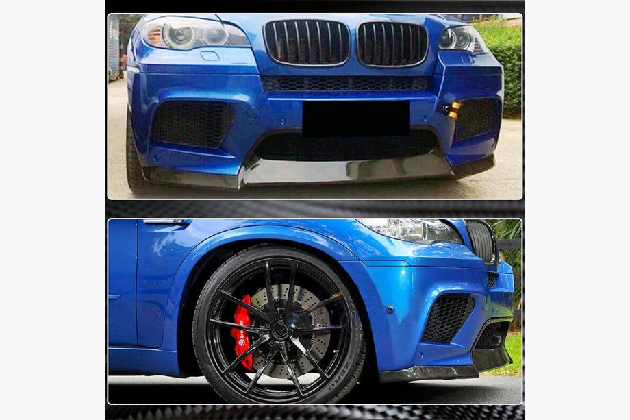BMW X6 E71 2008–2014 гг. Передний спойлер Lip V1 для X6M, карбон Фото 4