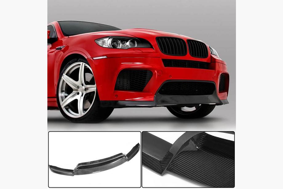 BMW X6 E71 2008-2014 гг. Передняя губа Lip V2 для X6M, карбон Image