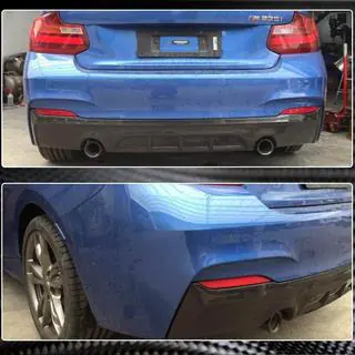 Задний диффузор V1 для F22/F23 M-Sport, Карбон фото 3