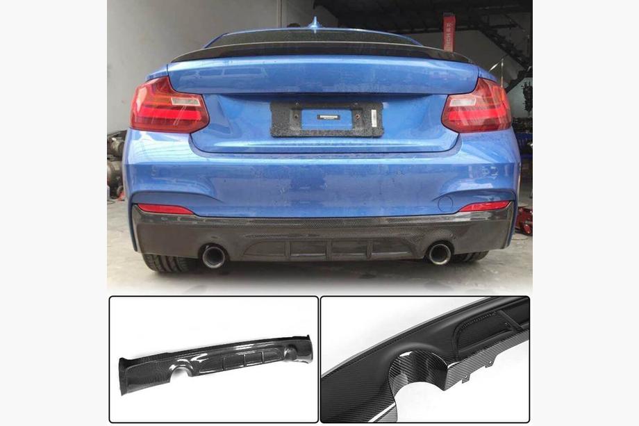 BMW 2 серия F22/F23 2014-2021 гг. Задний диффузор V1 для F22/F23 M-Sport, Карбон Image