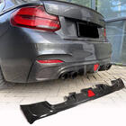 BMW 2 серия F22/F23 2014-2021 гг. Задний Диффузор Бампера V2 для F22/F23 M-Sport, Карбон фото 1