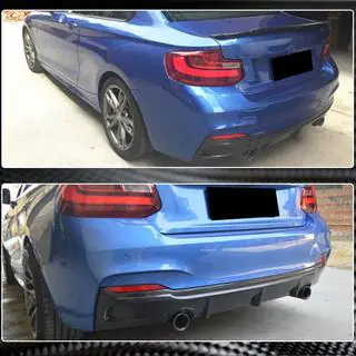 Задний диффузор V3 (для F22/F23 M-Sport, Карбон) фото 3
