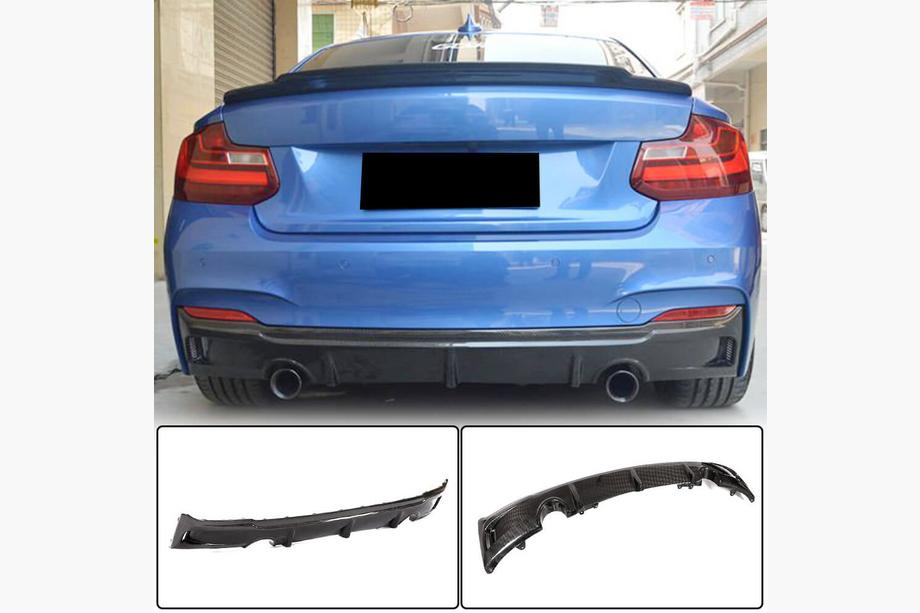 BMW 2 серия F22/F23 2014-2021 гг. Задний диффузор V3 (для F22/F23 M-Sport, Карбон) Image
