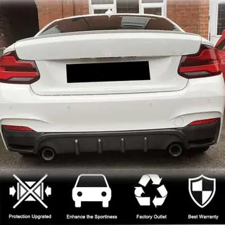Диффузор заднего бампера V4 (для F22/F23 M-Sport, Карбон) фото 3