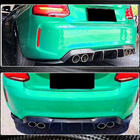 BMW 2 серия F22/F23 2014-2021 гг. Задний диффузор V2 для F87 M2/M2C, Карбон фото 4