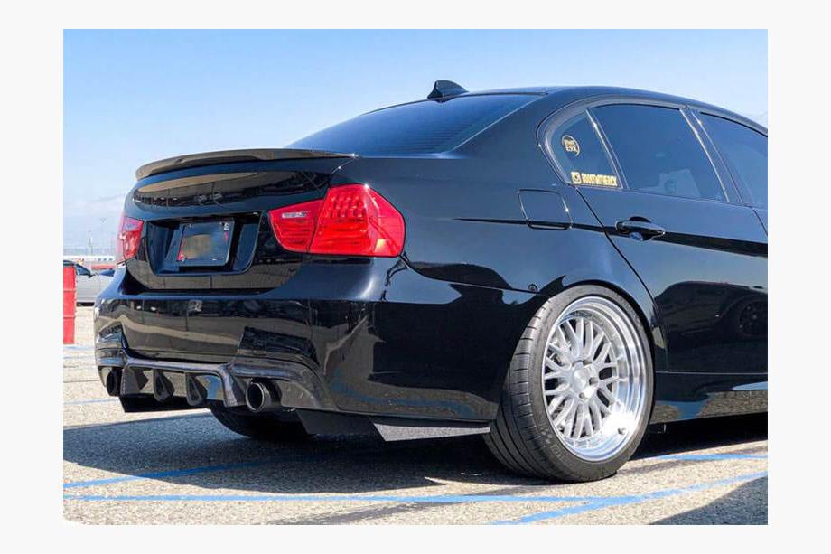 BMW 3 серия E90/E91 2005-2011 гг. Диффузор заднего бампера для E90 M-Sport, Карбон Фото 6