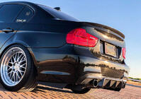 BMW 3 серия E90/E91 2005-2011 гг. Диффузор заднего бампера FRP V5 (для E90 M Sport) фото 3