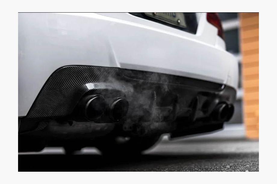 BMW 3 серия E92/E93 2006–2013 гг. Диффузор заднего бампера V2 (для M-Sport, Карбон) Фото 3