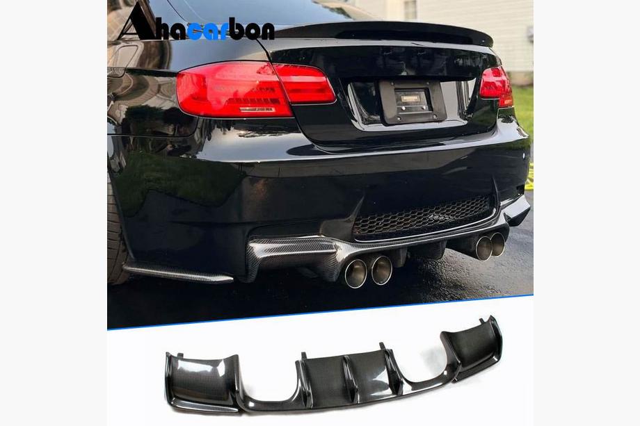 BMW 3 серия E90/E91 2005-2011 гг. Диффузор Заднего Бампера Карбон V2 (для E92/E93 M3) Image