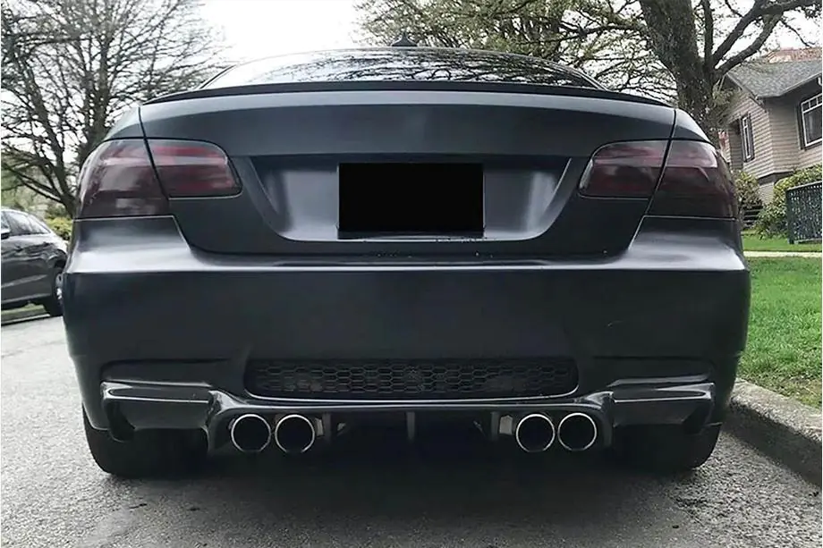 BMW 3 серия E92/E93 2006–2013 гг. Диффузор заднего бампера V-Style (для M3, Карбон) Фото 3