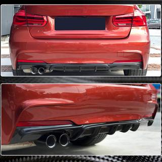 Задний диффузор V5 для F30 M-Sport, Карбон фото 3
