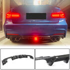 BMW 3 серия F30/F31 2012-2019 гг. Диффузор заднего бампера Карбон V11 (для M-Sport) фото 9