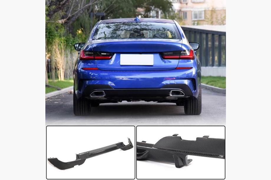 BMW 3 серия G20/G21 2018- гг. Диффузор заднего бампера V1 для M-Sport 2018-2022, Карбон Image