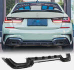 BMW 3 серия G20/G21 2018- гг. Диффузор заднего бампера V2 (для M-Sport 2018-2022, Карбон) фото 6