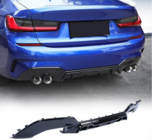 BMW 3 серия G20/G21 2018- гг. Задний Диффузор Бампера V7 (для M-Sport 2018-2022, Карбон) фото 6