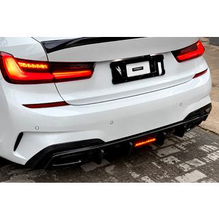 Диффузор заднего бампера V6 (для M-Sport 2018-2022, Карбон) фото 1
