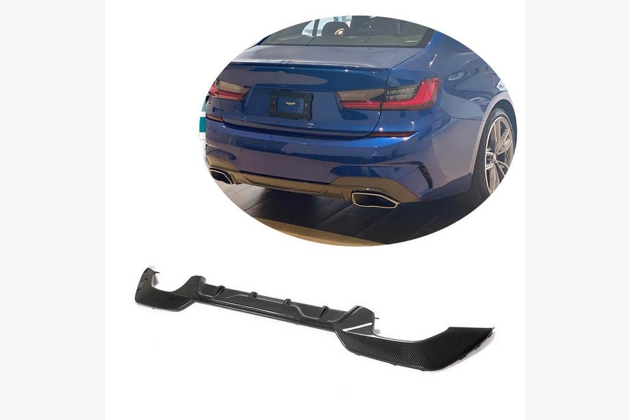 BMW 3 серия G20/G21 2018- гг. Диффузор заднего бампера MP-Style (для M-Sport 2018-2022, Карбон) Image