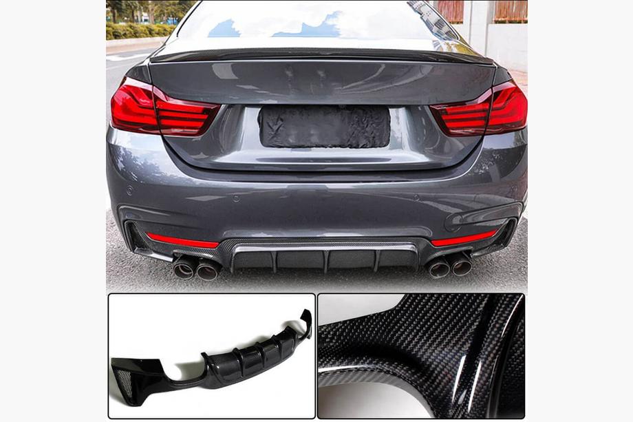 Диффузор заднего бампера V1 (для M-Sport, Карбон) Image