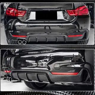 Диффузор заднего бампера V2 (для M-Sport, Карбон) фото 2