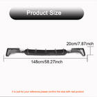 BMW 4 серия F32/F33/F36 2012-2020 гг. Диффузор заднего бампера V4 (для M-Sport, Карбон) фото 6