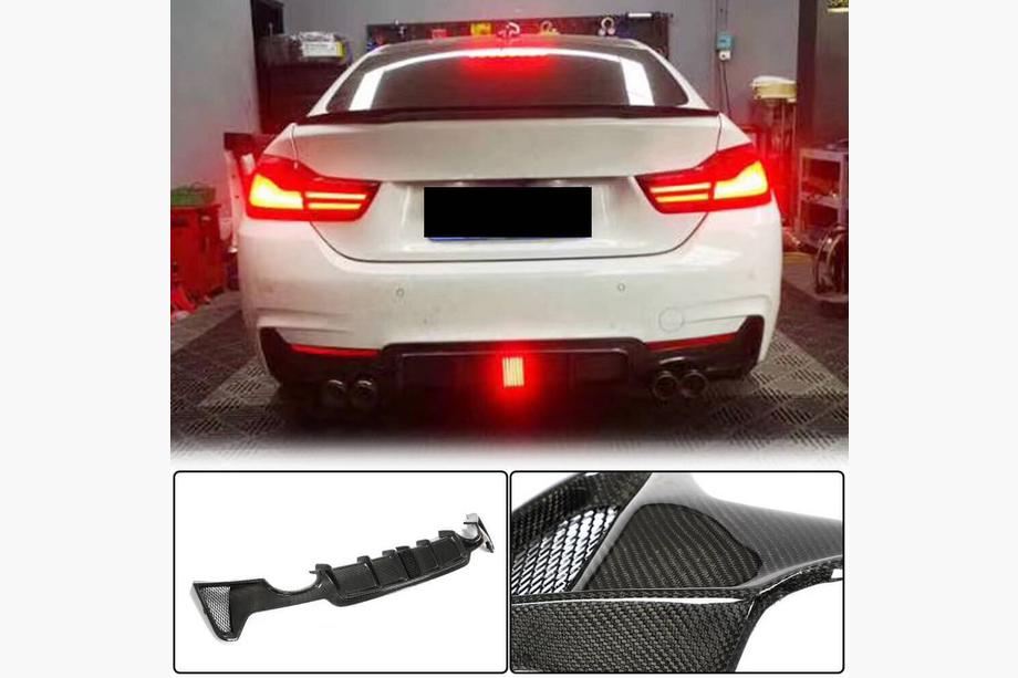 Диффузор заднего бампера V7 (для M-Sport, Карбон) Image