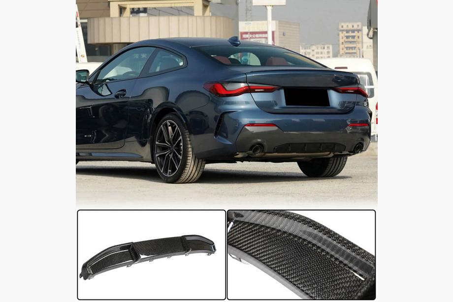 BMW 4 серия G22/23/26 2020- гг. Диффузор заднего бампера V1 (для G22/G23 M-Sport, Карбон) Image
