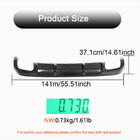 BMW 4 серия G22/23/26 2020- гг. Диффузор заднего бампера V2 (для G26 M-Sport, Карбон) фото 5