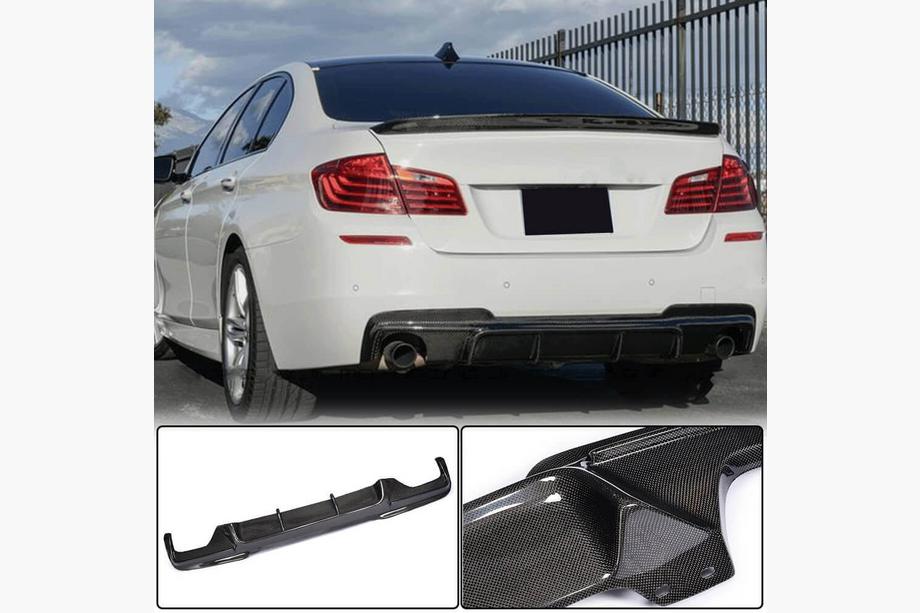 BMW 5 серия F10/F11 2010–2016 гг. Диффузор заднего бампера Carbon V5 (M-Sport) Image