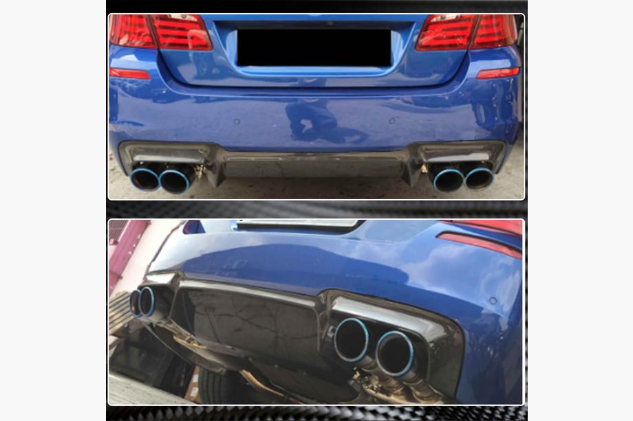 BMW 5 серия F10/F11 2010–2016 гг. Задний диффузор бампера V2 для F10 M5, Карбон Фото 4